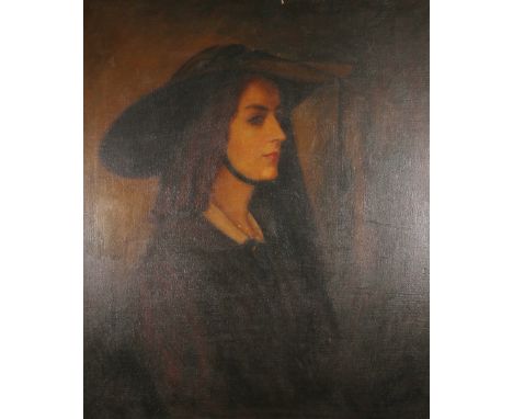 KAY MITCHELL
Portrait of a female
Unsigned, oil on canvas, 63cm x 75cm