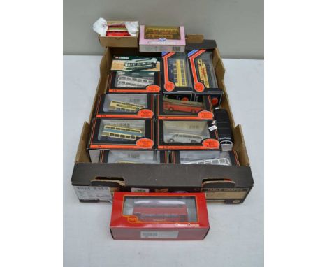 FIRST EDITION DIECAST MODELS to include; buses, coaches and trams, in ovb, together with original Double-decker, ovb, Corgi B