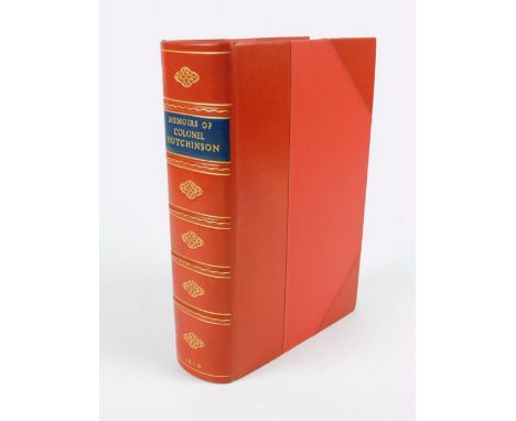 Hutchinson (Lucy) MEMOIRS OF THE LIFE OF COLONEL HUTCHINSON third edition, portrait frontispiece, folding pedigree, t.e.g., m