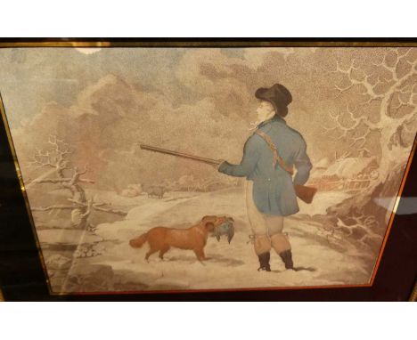 A pair of Victorian colour sporting mezzotints; together with other sporting prints to include cricket and hunting (7)