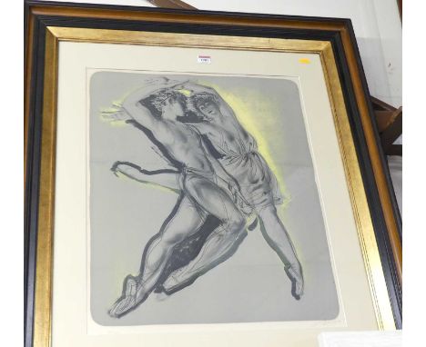 Hans Erni (1909-2015) - Two ballet dancers, lithograph, signed and numbered 83/300 in pencil to the margin, 60 x 49cm