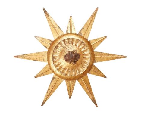 OLIVER MESSEL (1904-1978) CEILING LIGHT, CIRCA 1960 gilded metalDimensions:60cm diameter, 21cm high