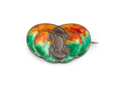 WILLIAM HAIR HASELER FOR LIBERTY &amp; CO., LONDON BROOCH, CIRCA 1900 silver and enamel, stamped W.H.H./ SILVERDimensions:3.4