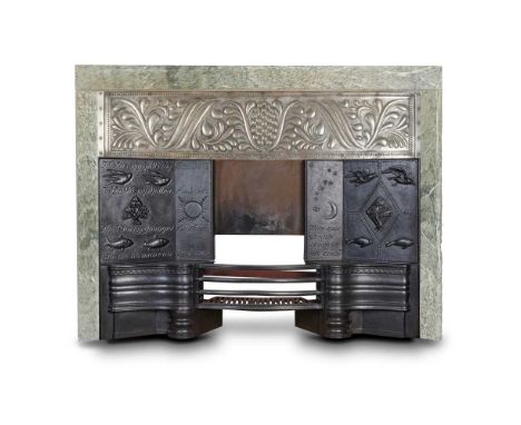 GEORGE WASHINGTON JACK (1855-1931) (DESIGNER), LONGDEN &amp; CO., SHEFFIELD (MAKER) ARTS &amp; CRAFTS FIREPLACE, CIRCA 1893 c