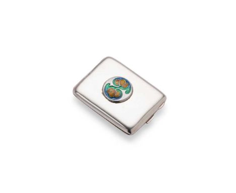 W.H. HASELER LTD. VESTA, 1924 silver and enamel, stamped W.H.H., hallmarked Birmingham 1924Dimensions:5.8cm across