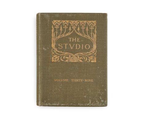 THE STUDIO, AN ILLUSTRATED MAGAZINE OF FINE AND APPLIED ART COLLECTION OF YEARBOOKS hard cloth-bound with gilt-tooling , comp