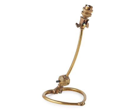 W.A.S. BENSON (1854-1924)  ARTS &amp; CRAFTS TABLE LAMP, CIRCA 1900 brass, stamped BENSONDimensions:28cm high to fitting