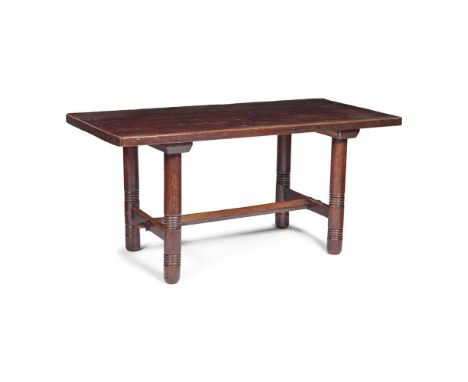 ENGLISH, MANNER OF PHILIP WEBB AESTHETIC MOVEMENT TABLE, CIRCA 1870 oak and pine   Dimensions:152.5cm long, 72cm high, 75.5cm