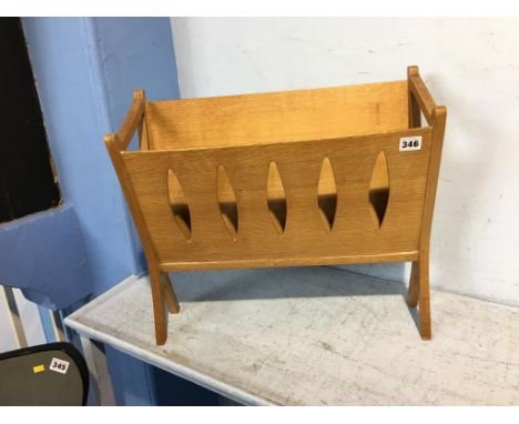 Light oak magazine rack