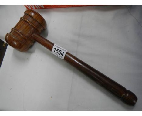 An auctioneer's gavel.