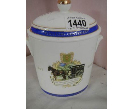 A Rington's tea 100th centenary tea caddy.