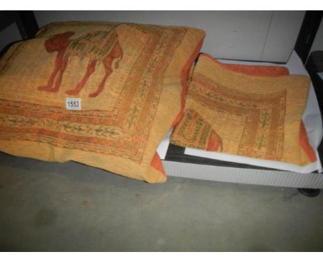Two cushion covers featuring camels.