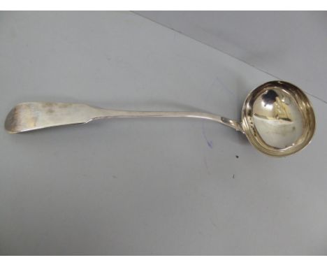 GIV silver fiddle pattern soup ladle - Edinburgh 1827 - 8 ozt