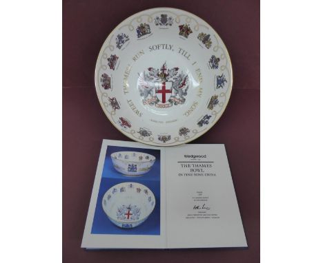 Wedgwood 'The Thames Bowl' in fine bone china, limited 126 / 500 with book and original box