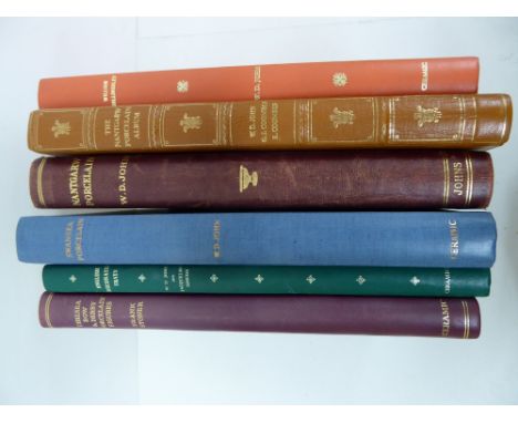 Six fine reference books: 1) The Nantgarw Porcelain Album by John and Coombes tooled leather binding, 2) Nantgarw Porcelain b