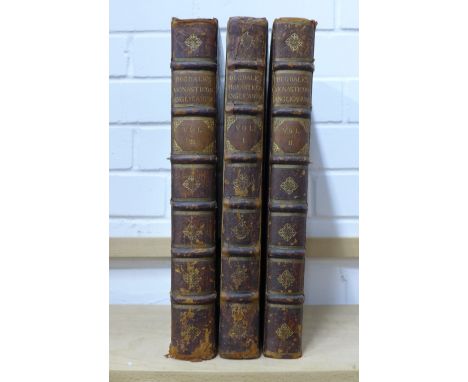 Dugdale (Sir William), Monasticon Anglicanum, in three volumes, The History of the Ancient Abbies, Monasteries, Hospitals, Ca