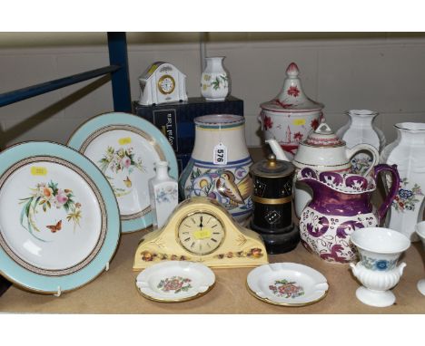 A GROUP OF CERAMICS, to include a Poole Pottery vase in ZV pattern, designed by Truda Adams, produced 1925-34, red earthenwar