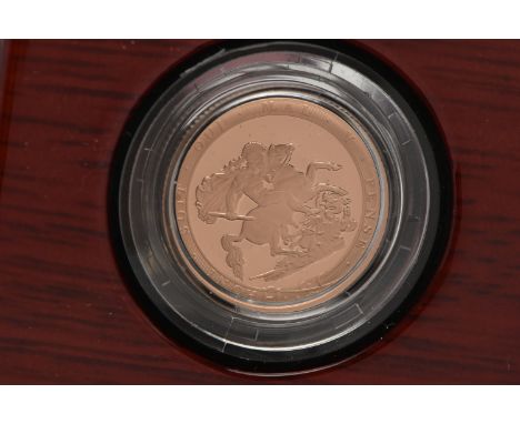 ROYAL MINTS FIRST EVER THE PIEDFORT GOLD PROOF  SOVEREIGN FOR 500 years, 2017 22ct Gold, 22.05mm diameter, 15.97 grams, 3,500