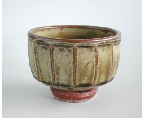 British Studio Pottery – Richard Batterham Stoneware Bowl. A typical Batterham cut-sided bowl. Unsigned as usual. Diameter 12