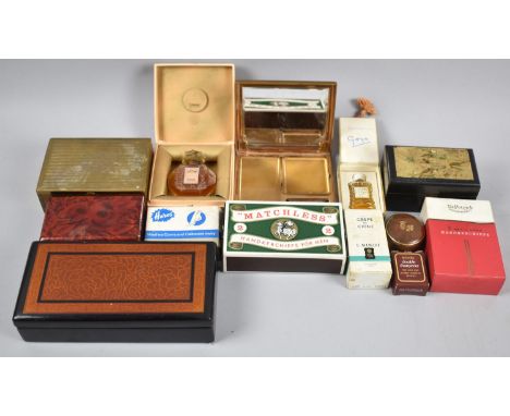 A Collection of Various Vintage Items to comprise Boxed Matchless Handkerchiefs for Men, Silver Plated Date Express Cigarette