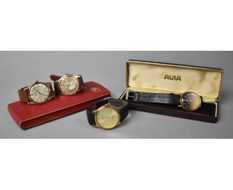 A Collection of Four Vintage Wrist Watches to Comprise Loris, Avia and 2x Roma 