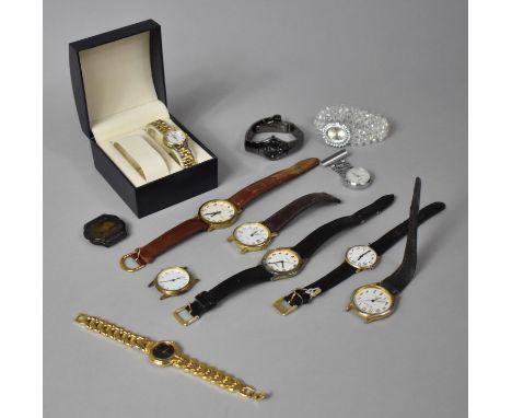 A Collection of Vintage Wrist Watches, Fob Watch etc 