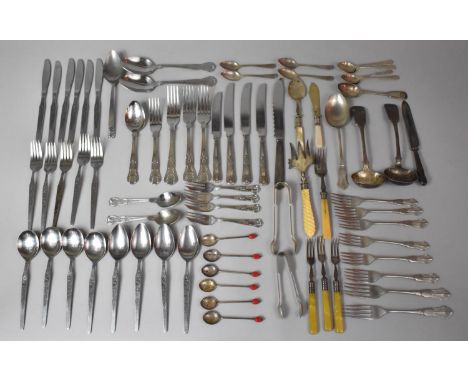 A Large Collection of Cutlery to include Viners, Silver handled Serrated Knife, Part Set of Kings Pattern Etc 