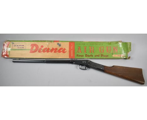 A Vintage Diana .177 Calibre Air Rifle in As New Condition and Complete with Original Cardboard Box (Which Does have Conditio