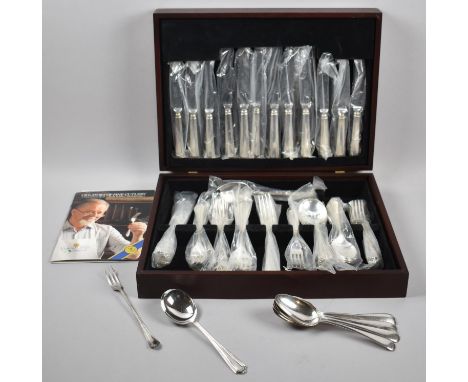 A Vintage Bradley Plate Canteen of Dubarry Cutlery by United Cutlers of Sheffield 