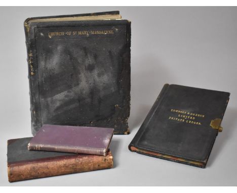 A Large Family Bible, Vintage Ledgers and Bound Volume The Boatswains Manual by William Macleod 