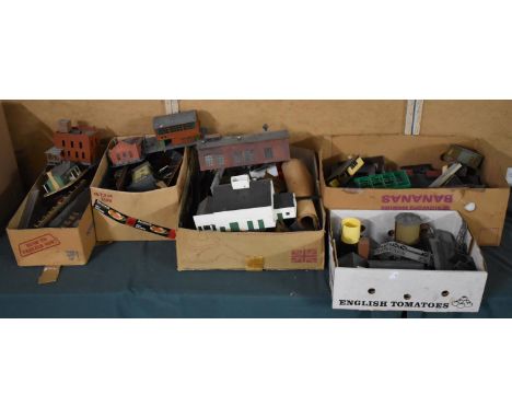 A Large Collection of Pre Built HO Scale Railway Buildings, Many AF 