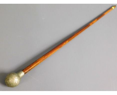 A "Kings Own" Malacca swagger stick, 27.5in long 
