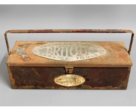A steel toolbox &amp; contents, owned &amp; used by Maurice Parfitt to work on Donald Campbell's Bluebird during land speed r
