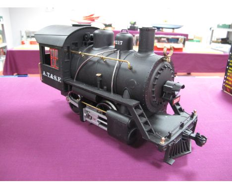 LGB 'G' Scale Outline American 2-4-0 Locomotive, R/No. 1217, A.T and S.F, black, no tender, playworn.