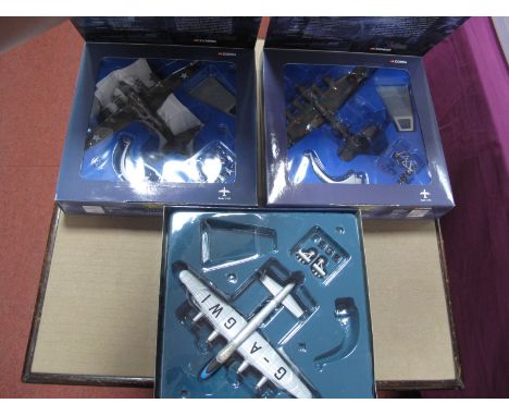 Three Corgi Aviation Archive Diecast Model Aircraft, including #AA311001 B-17G Fortress III,BK117/BU-U RAF 214 Squadron, boxe