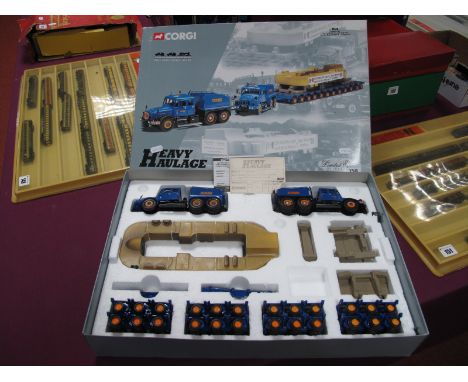 A Corgi 1:50th Scale 'Heavy Haulage' Diecast Model #18002 Pickfords Scammell Contractor (2), with Nicolas Bogie trailer and c