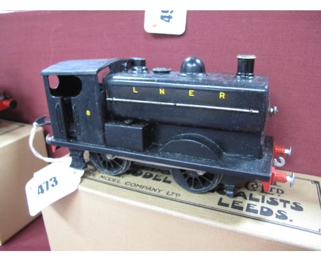 An "O" Gauge/7mm 0-4-0 Three Rail Electric Leeds Model Company Based Standard Saddle Tank Locomotive, fully repainted, restor