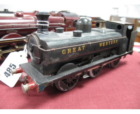 An "O" Gauge/7mm White Metal Kit Based 0-6-0 Pannier Tank Locomotive, finished in Great Western livery, electric two rail.