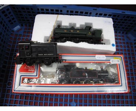 Three "OO" Gauge/4mm Unboxed Locomotives, Hornby G.W.R class 2721 0-6-0 R/No 2761 - Triang 0-4-0 "Dock Authority" R/No 3, plu