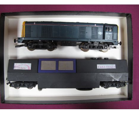 A Lima "OO" Gauge/4mm Class 20 Bo-Bo Diesel Locomotive, BR blue R/No 20.066, plus a Dapol "Virgin Trains", East Coast track c