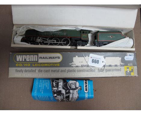 Wrenn "OO" Gauge/4mm Ref W2228 Class 8P 4-6-2 Steam Locomotive and Six Wheel Tender, B.R green "City of Birmingham" R/No. 462
