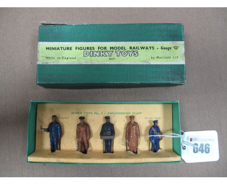 Dinky No. 4 'O' Gauge Engineering Staff (1954-56), contains two incorrect figures, "Postman" in place of a fitter, plus "News