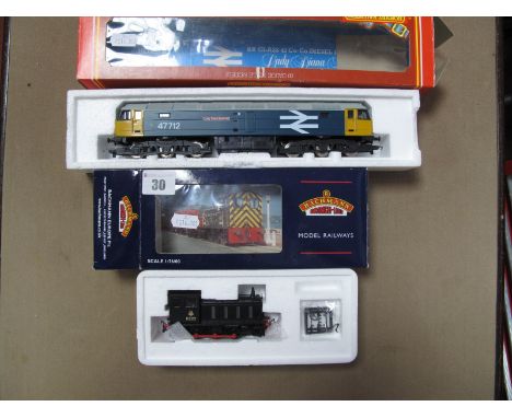 Two "OO" Gauge/4mm Diesel Locomotives, Hornby Ref R.316 Co-Co Class 47 "Lady Diana Spencer" BR blue, yellow cabs, R/No 47712,