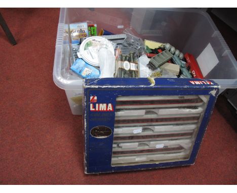 A Quantity of "HO" Scale Model Railway Workshop Items, including Lima Continental HST, Rolling Stock, Components, Lineside Ac