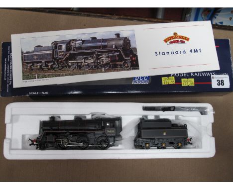 Bachmann "OO"Gauge/4mm Ref 32-953DC, standard class 4MT 2-6-0, BR black, R/No 76020 - DCC on board, boxed., excellent conditi
