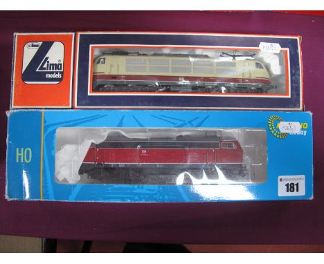 Two "HO" Gauge Continental Outline Electric Locomotives, boxed, Lima Ref 208100 Co-Co red/cream DB railways R/No 103110-3 fit