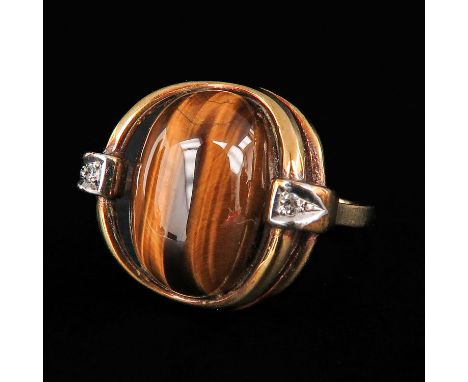 Set with diamonds ring size 17.