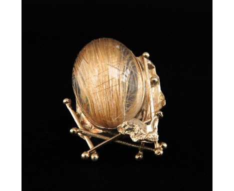 Set with Rutile Quartz ring size 18.