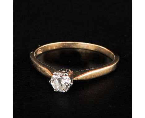 Diamond is circa 0.08 carat ring size 18.