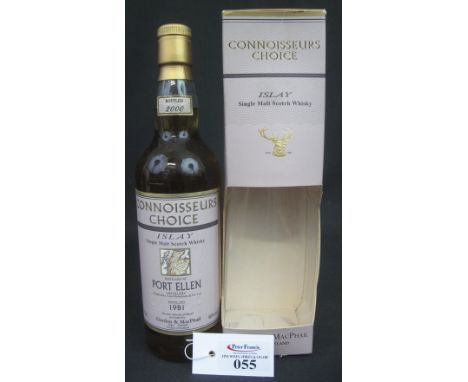 Connoisseurs Choice Islay Single Malt Scotch Whisky distilled at Port Ellen Distillery, 1981, bottled, 2000, 70cl. 40% vol., 